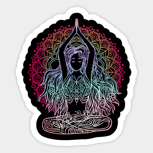 Yoga Yoga Sticker TeePublic